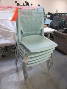 lot 230 image: HAWORTH, VERY, STACKABLE SIDE CHAIRS