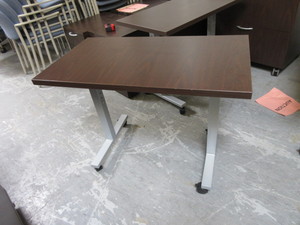 lot 171 image: OFS ADJUSTABLE HEIGHT ROLLING TABLES