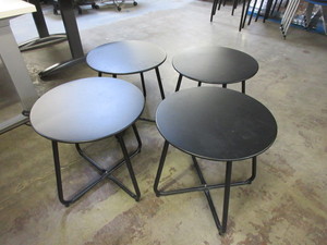 lot 300 image: VERSATILE, ROUND METAL TABLES