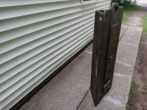 Vintage Antique Wood Corner Cabinet
