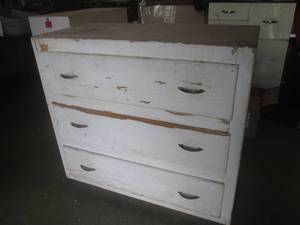 lot 6 image: (A-1) Wood 3-Drawer Dresser - 36 H...