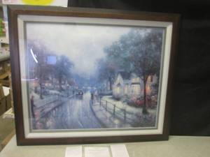 lot 62 image: (FDS) Framed Thomas Kinkade Hometo...