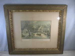 lot 65 image: (A-4) Antique Framed American Home...