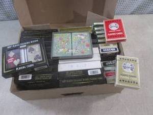 lot 125 image: (CSB) Box Full of Assorted Playing ...