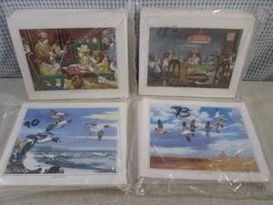 lot 126 image: (BS) 4 Bundles of Prints 2 Dogs Pla...