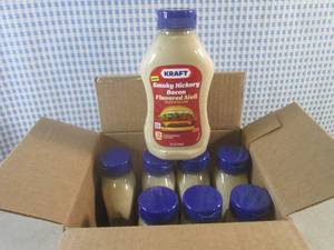lot 179 image: (B-1) 8 Bottles of Kraft Smoky Hick...
