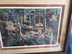 lot 54 image: Framed Outfoxed Picture by Ken Zylla