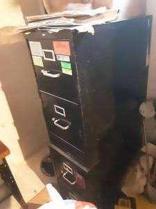lot 108 image: Black Filing Cabinet