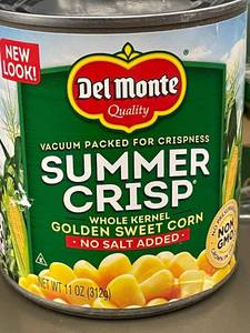lot 4 image: 2 Back 2.4 - Del Monte Summer Crisp Whole Kernel Golden Sweet Corn - 11 oz (12-Pack)