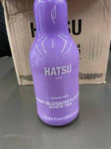 lot 6 image: AK 3 - Hatsu Cherry Blossom Flavored White Tea - Sugar Free (6 Bottles)
