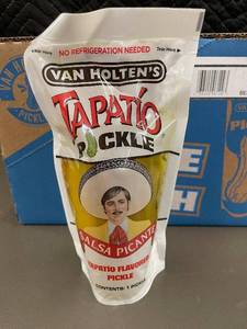 lot 43 image: FL 2-4 - Van Holtens Tapatio Flavored Pickles - Case of 12