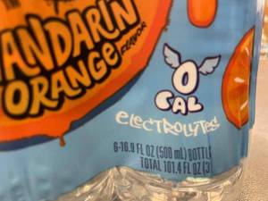 lot 60 image: Splash Blast Mandarin Orange Flavored Water Beverage, 12 Pack