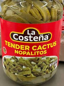 lot 91 image: La Costea Tender Cactus Nopalitos - 12 Jars