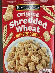lot 96 image: Lot of 8 Best Choice Original Shredded Wheat Cereal Boxes