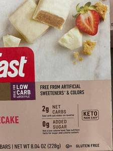 lot 101 image: DE 2 - SlimFast Keto Strawberry Topped Cheesecake Snack Bars - 3 Packs