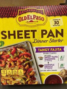 lot 151 image: CO 2 - Old El Paso Sheet Pan Dinner Starter Tangy Fajita - 10 Pack