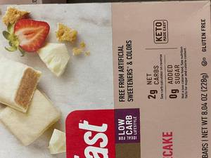 lot 201 image: DE 2 - SlimFast Keto Strawberry Topped Cheesecake Snack Bars - 3 Packs