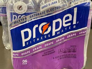 lot 204 image: Propel Fitness Water Grape 6-Pack - 2 Packs