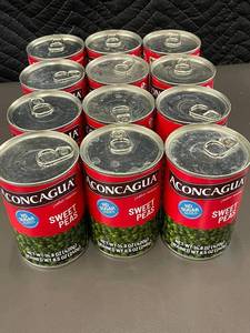 lot 365 image: 2 back - Lot of 12 Aconcagua Sweet Peas Cans - 14.8oz Each