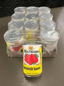 lot 381 image: 2 back 2.4 - Case of Marzano Spaghetti Sauce 15 oz - Pack of 12