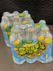 lot 398 image: Splash Blast Lemon Flavored Water Beverage - 2 Packs of 6 (500mL) Bottles