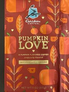 lot 400 image: Caribou Coffee Pumpkin Love Ground Coffee 4-Pack