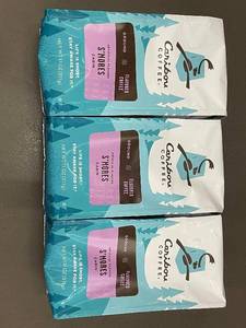 lot 414 image: Lot of 3 Caribou Coffee Smores Cabin - 11oz Ground Bags