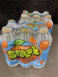 lot 446 image: Splash Blast Mandarin Orange Flavored Water Beverage, 12 Pack