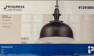 Progress Lighting-Impress Collection Pendant Light Fixture-Black 1341864