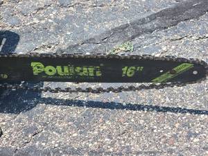 lot 114 image: Poulan 16 Electric Wired Chainsaw