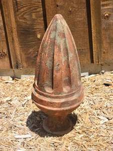 lot 73 image: Charming Terra Cotta Finial Garden Sculpture