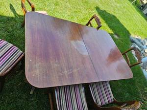 lot 32 image: Ducan Phife Antique Dining Table & Chairs