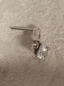 lot 23 image: Silpada Baguette & Princess Cut Earrings