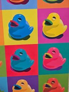lot 54A image: Pop Art Rubber Duck Poster