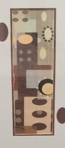 lot 91 image: Contemporary Fine Art Dcor Print - Geometric Patterns in Earth Tones
