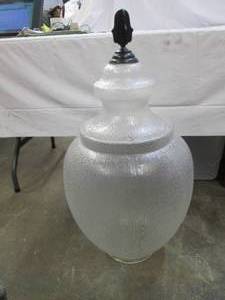 lot 58 image: Large plastic light fixture 30 tal...