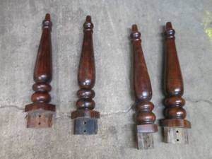 lot 74 image: 4 29 knoll postsbanister ends...