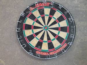 lot 96 image: Halex official competition dartboar...