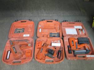lot 110 image: 3 Paslode nail guns. Framer 2-3 14...
