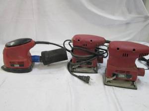 lot 115 image: 3 Tool Shop finishing sanders Model...