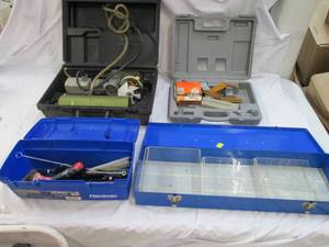lot 128 image: 4 toolboxes contents included...