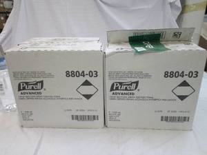 lot 208 image: 4 boses of Purell Advanced hand san...