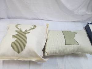 lot 264 image: 2 couch throw pillows...