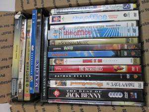 lot 269 image: Box of DVDs Caddyshack, John Wayne,...