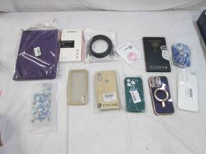 lot 270 image: New phone cases, ipad case and HDMI...