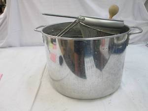 lot 281 image: Canner, jar lifter and food press...