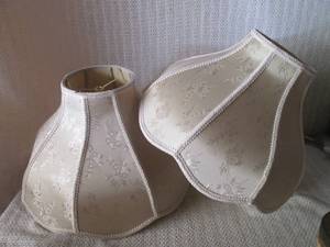 lot 304 image: 2 lamp shades...
