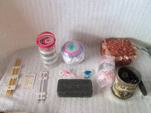 lot 305 image: New and vintage sewing and crocheti...