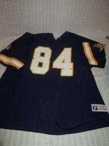 lot 308 image: MN Vikings Randy Moss jersey Size X...