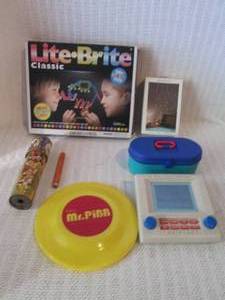 lot 312 image: Light Brite, kaliedescopes, etch a ...